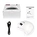 UV LED Nail Dryer, OUTTOP 48W/24W Double Power UV Nail Lamp Quick Dry Sun5 Curing Lamp with 4 Timer Setting Mode and Automatic Senor for Gel Nail Polish