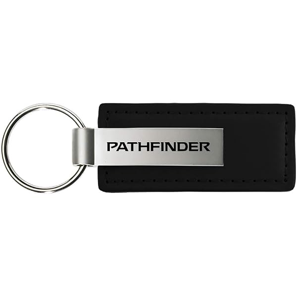 Nissan Logo Black Vegan Leather Key Chain with Laser Engraved