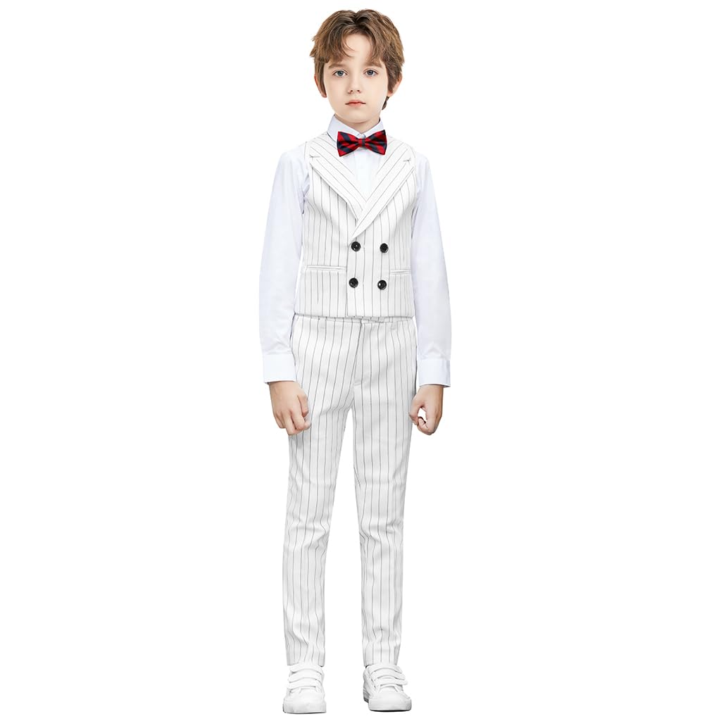 Marvelous World Boys' 5-Piece Formal Vest Suit