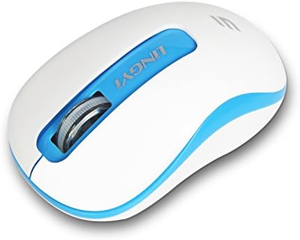 KUMLemg Wireless Mouse, Portable Optical Mice, Lightweight and Small, 3 Adjustable DPI and an AA Battery, for Office, Home, Travel(White)