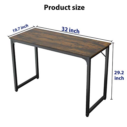 Small Computer Desk 32 Inch, Foxemart Small Writing Computer Desk for
