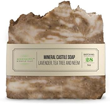 Mississippi Miracle Clay Mineral Castile Soap Lavender, Tea Tree And Neem, 5oz