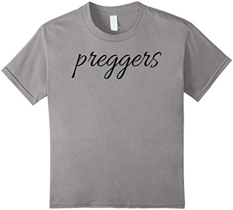 Kids PREGGERS Women's Pregnant Pregnancy T-Shirt 10 Slate