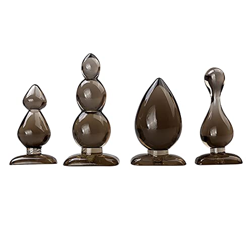 Women Dildo Set Butt Anal Toys Sex Silicon Toy Massager Plug Anus Thrusting Dildo Easy to Clean 4PC