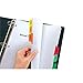 Avery 8 Tab Dividers for 3 Ring Binder, Easy Print & Apply Clear Label Strip, Index Maker Customizable Multicolor Tabs, 5 Sets (11419)