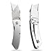 Box Cutter -Folding Utility Knife - Heavy Duty Box Cutter Utility Blade With 10 Replaceable Stainless Steel Blades For Quick Change and Lock Design, Belt Clips.
