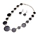 DiLiCa Women Statement Bib Necklace and Earring Set Girl Charm Costume Choker Novelty Enamel Jewelry Set