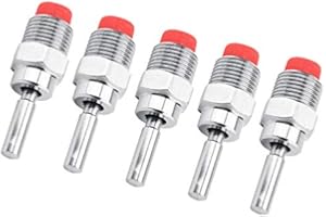 Stainless Steel Automatic Nipple Drinker Feeder Waterer Red Long Rod for Sows Piglets 5Pcs