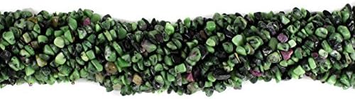 Rubyzosite Natural Uncut Chips Beads, 34 Inches Strand, AAA Quality, (Pack Of 5 Strands)