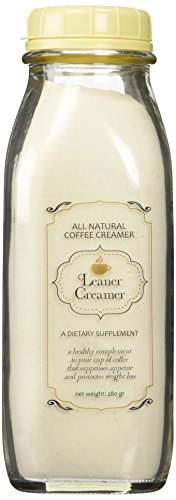 Leaner Creamer, Non-Dairy Coffee Creamer - Sugar Free, Low Calorie, Coconut Oil, Paleo, Keto, Gluten Free, Healthy Weight Loss, Fat Burning, - 9.87oz Bottle (ORIGINAL)