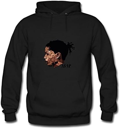 AsAP Mob Rocky Head men's printed hoodies t shirt Black Large