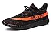 Men Women Non Slip Sneakers Unisex Couple Lightweight Athletic Shoes for Gym Orange Black 46