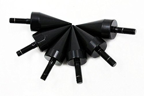 NBX- Universal Black Motorcycle Spike Bolts For Windscreen Fairings License Plate