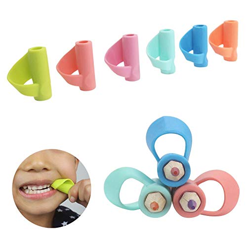 Pencil Grip 3PCS/Set Children Pencil Holder Silicone Pen Grippers Pen Writing Aid Grip Posture Correction Tool for Kids Student Toddlers Preschoolers Kindergarten and Adults - Color Random