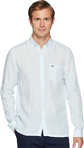 Solid Linen Button Down Collar 