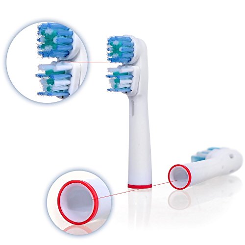 Double Clean Brush Heads, Compatible with Oral-B Dual Clean Toothbrush - Pack of 4 - Thumbnail 2