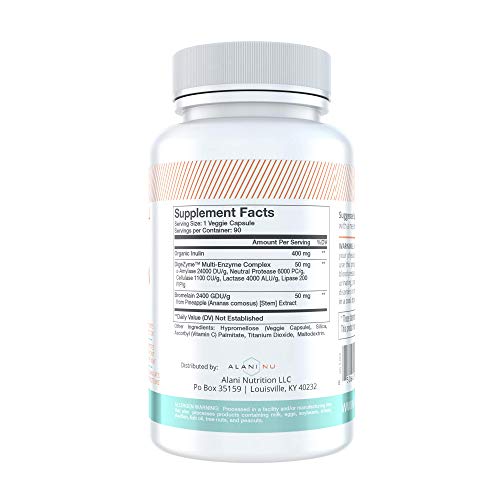 Alani Nu Digestion, Digestive Enzymes, Anti Bloating, 90 Capsules, 90