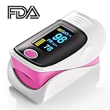 Elera Pink Color Fingertip Pulse Oximeter Oximetry Finger Oximeter Blood Oxygen Saturation Monitor Approved