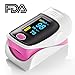 Elera Pink Color Fingertip Pulse Oximeter Oximetry Finger Oximeter Blood Oxygen Saturation Monitor FDA CE ISO Approved