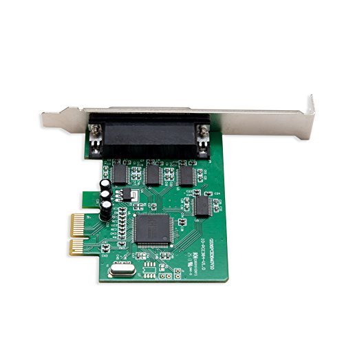 IO Crest 4 Serial Ports PCI-e Controller Card with Fan-Out Cable and Bundled with Low Profile Bracket SI-PEX15038