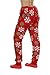 Women Fuzzy Plush Pajama Pants Sleepwear Snowflakes Holiday Print