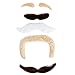 64 Pcs Self Adhesive Fake Mustache Costume Festival Party Masquerade