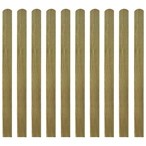 vidaXL 30x Kiefernholz Imprägniert Zaunlatte Holzzaun Gartenzaun Zaunbrett Zaunlatten Zaunbretter Balkonbrett Holz Zaun…