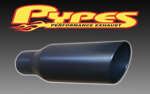 Pypes 5" In 6" Out X 18" Long Diesel Exhaust Angle Tip SS Black
