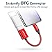 JSAUX USB C to USB Adapter [2 Pack], USB C OTG Cable Red
