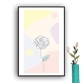Framed Canvas Wall Art Picasso Poster Print of Woman Canvas Prints Home Artwork Decoration for Living Room,Bedroom - 16x24 inches