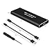 M.2 SSD Enclosure to USB 3.1 Cable Type C 10Gbps UASP,Portable Case Support NGFF M.2 SATA-Based B Key/B+M Key Drive 2230 2242 2260 2280