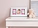 Pearhead Newborn Baby Handprint and Footprint Deluxe Photo Frame & Impression Kit, No Bake, Wall Frame, White