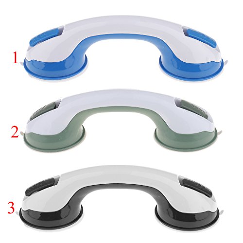 image for MonkeyJack Set of 3 Suction Grab Bars Bathroom Bath Shower Tub Portabl