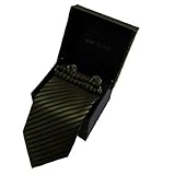 DAD3A Multicolored Stripe Tie Cufflinks Hanky Matching Same Fabric Box Dan Smith