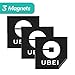 Uber Sign Magnet - 3 Premium Magnets Bulk Pack - [5