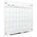 Quartet Magnetic Whiteboard Calendar, Glass Dry Erase White Board Planner, 2' x 1.5', White Surface, Frameless, Infinity (GC2418F)