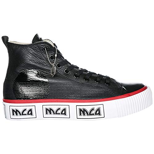 McQ Alexander McQueen Men Plimsoll high top Sneakers Black