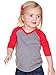 Kavio! Unisex Infants Sheer Jersey Contrast V Neck Raglan 3/4 Sleeve