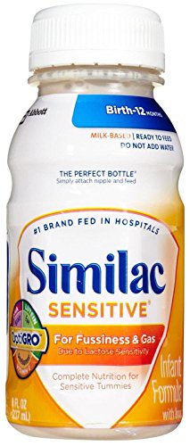 Similac sensitive baby formula - nursers - 8 oz - 24 pk
