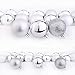 Emopeak 24Pcs Mini Christmas Balls Ornaments for Xmas Christmas Tree - 1.2 Inch Shatterproof Christmas Tree Decorations Hanging Ball for Holiday Wedding Party Decoration Silver