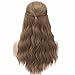 Long Curly Costume Party Wig Cosplay Halloween Synthetic Wigs Come with Wig Cap (Ash Blonde)