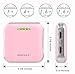SINOELE Power Banks 10000mAh Ultra Mini Cell Phone Charger Quick Charging Battery Bank for iPhone,iPad,Samsung Galaxy and More (Pink)