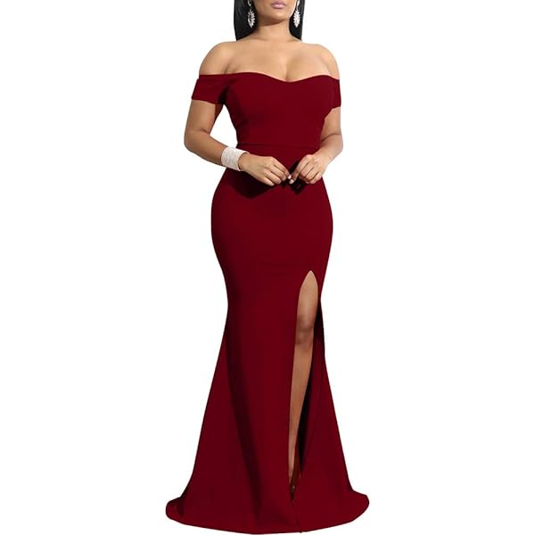 Amazon.com: City Studio Womens Red Off Shoulder Full-Length Formal Dress  Juniors 0 : Clothing, Shoes & Jewelry