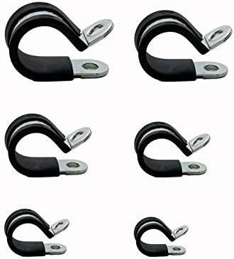 Pipe Clip Pipe Clamp Pipe Chelle Clip Rubberized Rubber DIN 3016 12 – 20 mm – Set of 5 or 10 Pack of 15 – 20 mm – 10 pcs