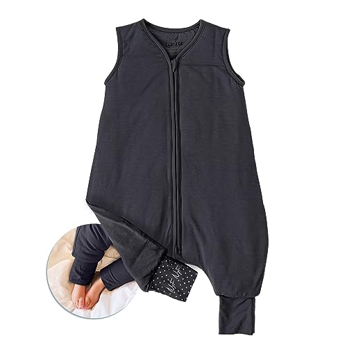 Nyte Nyte Baby - 2.5-TOG Gray, 12 to 18 Months Sleeveless Sleep Sack, Imported Baby & Toddler Sleeping Sack, Breathable Sleep Sack, Adjustable Feet Cuffs & Anti-Slip Grip