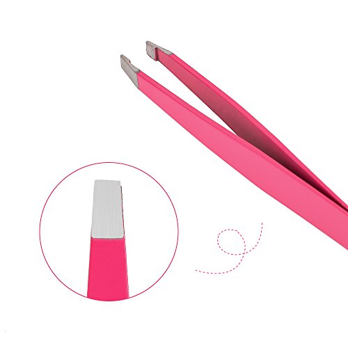 Eyebrow Tweezers Set Stainless Steel Precision Tweezer Slant Flat