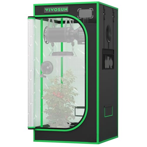 VIVOSUN PRO Growzelt 60x60x120cm,22mm Stangen, 2000D Mylar-Gewebe