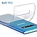 AINOYA Galaxy S10 Plus Case, Crystal Clear Soft TPU Bumper [Shock Absorption Technology] [Drop Cushion] Raised Bezels Slim Protective Cover for Samsung Galaxy S10 Plus