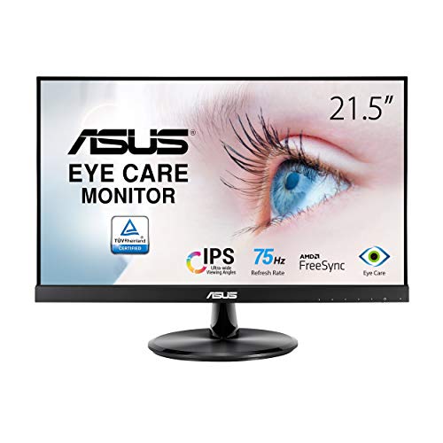 ASUS VP229HE 21.5” Monitor, 1080P Full HD, 75Hz, IPS, FreeSync/Adaptive-Sync, Eye Care, HDMI VGA, Frameless, VESA Wall… - Image 3