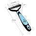 Enax Pets Dematting&Detangling Comb For Dogs&Cats|Stainless Steel Blades,Plastic Body With Non Slip Rubber Handle|As Undercoat De-shedding Brush,Knot Detangler,Grooming & Dirt Removal Kit
